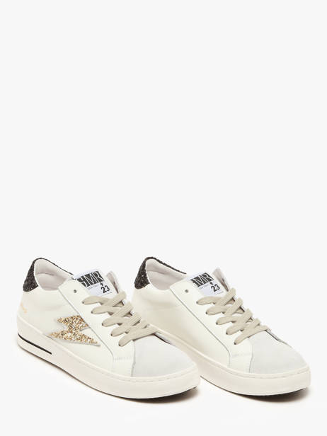 Sneakers In Leather Semerdjian White women MAYAB672 other view 1