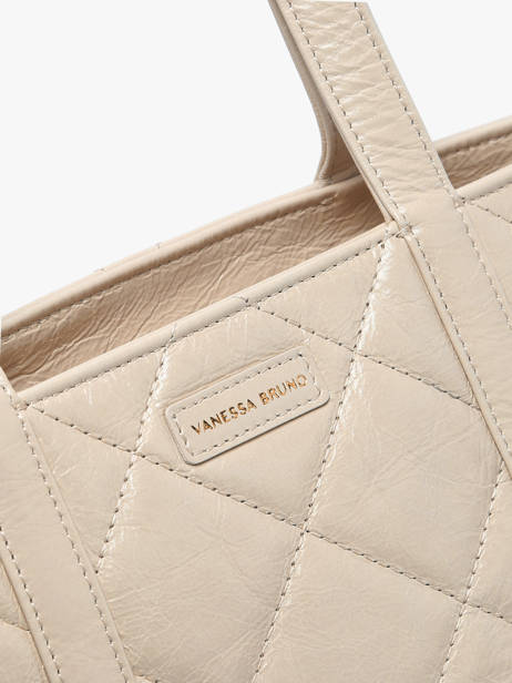 Cabas Cabas Cuir Cuir Vanessa bruno Beige cabas cuir 84V40378 vue secondaire 2
