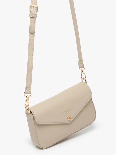 Sac Bandoulière Saffiano David jones Beige saffiano CM6120H vue secondaire 1