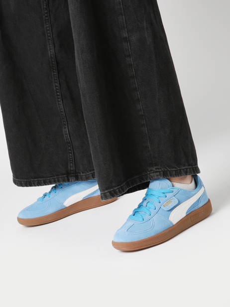 Sneakers In Leather Puma Blue women 39646344 other view 1