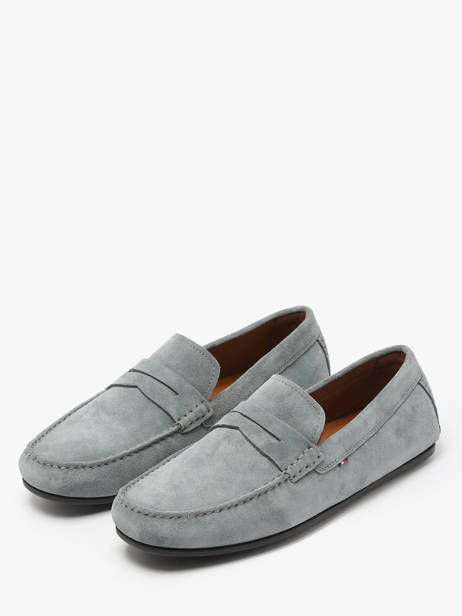 Moccasins In Leather Tommy hilfiger Gray men 4998PN6 other view 2