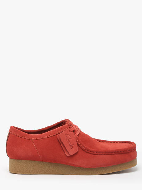 Chaussures Derbies Clarks Rouge men 26180921