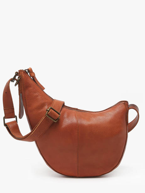 Sac Bandoulière Stina Cuir Pieces Marron stina 17156634