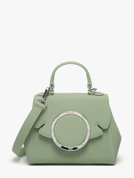 Leather Yumi Top Handle Bag Nathan baume Green ginkgo 4