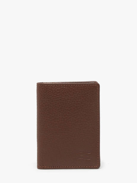 Wallet Leather Crinkles Brown caviar 14255