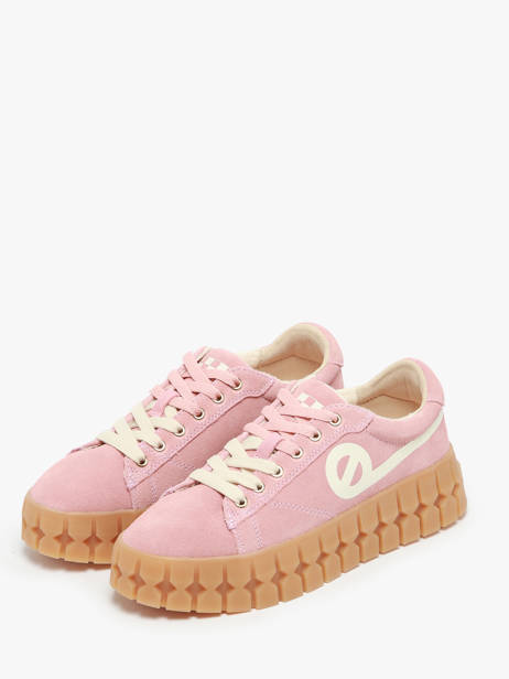 Sneakers In Leather No name Pink women PLVS042Q other view 1