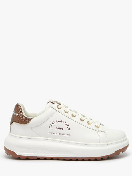 Sneakers In Leather Karl lagerfeld White women KL67538M