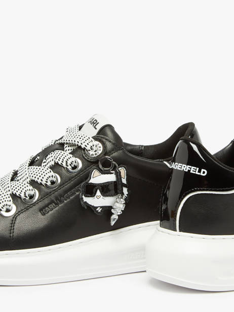 Sneakers En Cuir Karl lagerfeld Noir women KL62576T vue secondaire 2