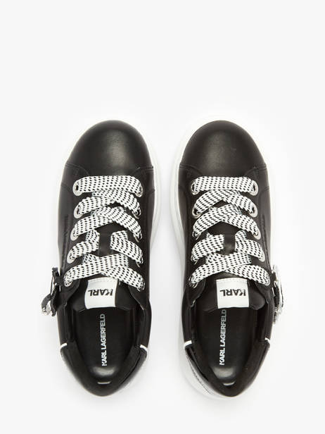 Sneakers En Cuir Karl lagerfeld Noir women KL62576T vue secondaire 3