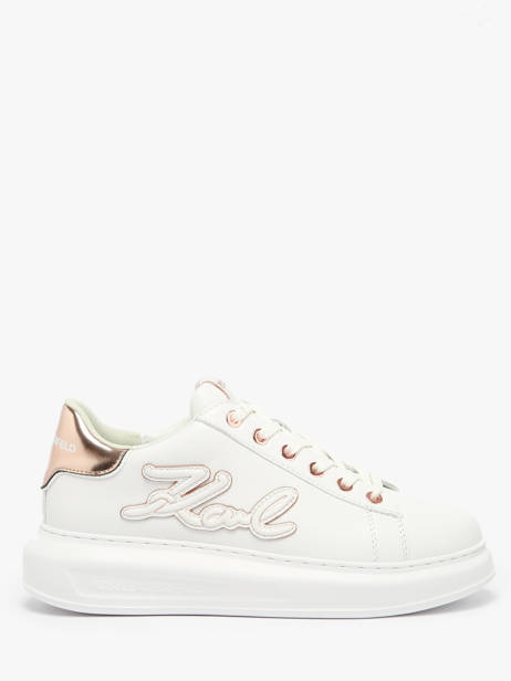 Sneakers En Cuir Karl lagerfeld Blanc women KL62511A