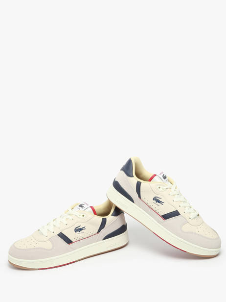 Sneakers En Cuir Lacoste Beige men 8SMA0103 vue secondaire 2