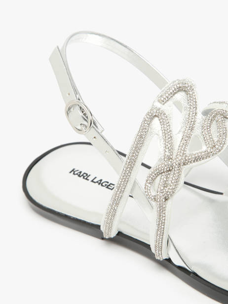 Sandals Karl lagerfeld Silver women KL87425 other view 2