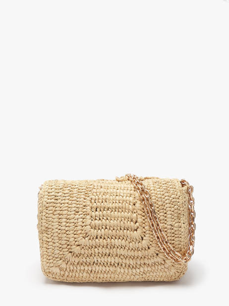 Raffia Nano Moon Fleuri Crossbody Bag Vanessa bruno Beige moon raphia 25V40326 other view 4