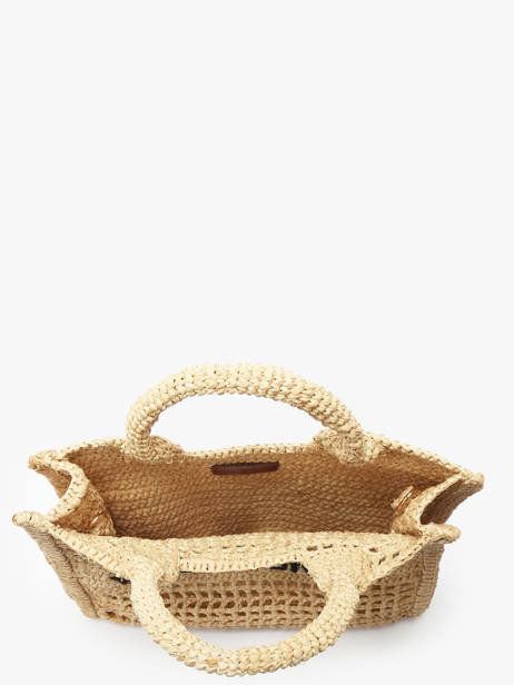 Small Raffia Tote Bag Vanessa bruno Beige cabas raphia 60V40884 other view 3