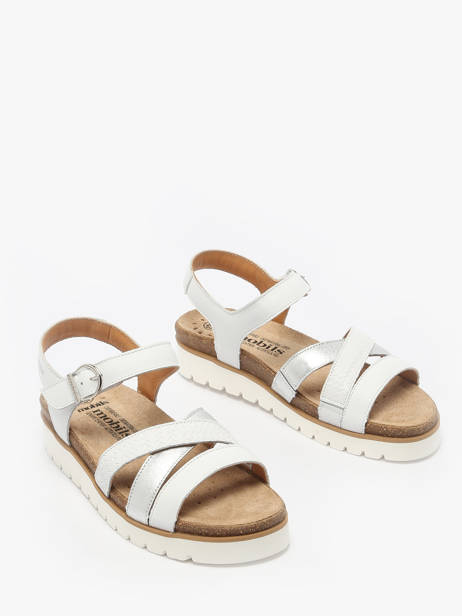 Sandals In Leather Mephisto White women P5146718 other view 1