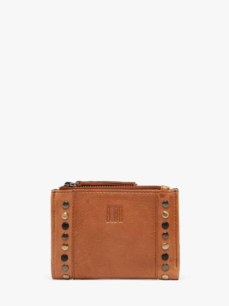 Wallet Leather Biba Brown heritage HAK6L