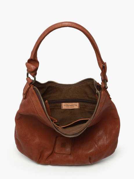 Sac Porté Main Heritage Cuir Biba Marron heritage BT29 vue secondaire 3