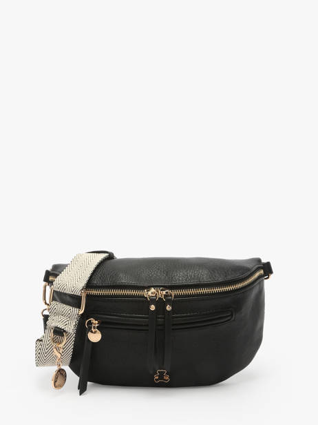 Belt Bag Lulu castagnette Black zip YSALINE