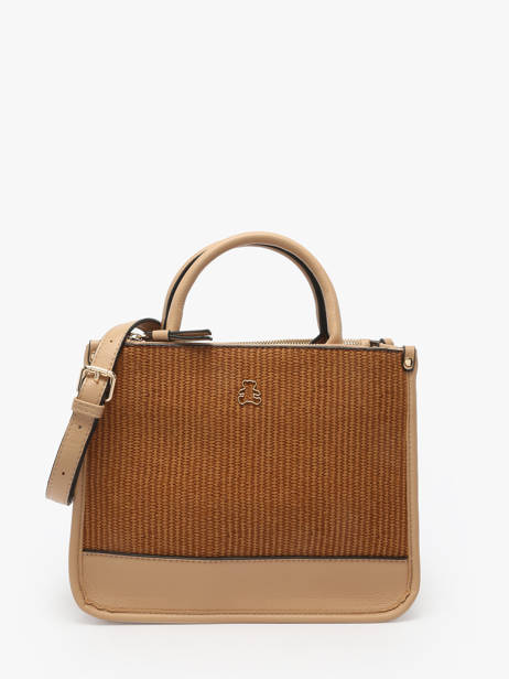 Satchel Raphia Lulu castagnette Brown raphia YASSER