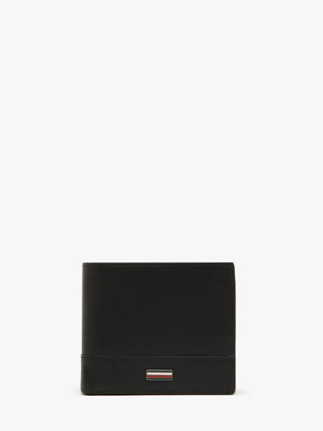 Wallet Leather Tommy hilfiger Black corporate AM13246