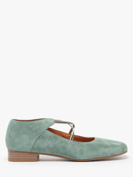 Ballerinas In Leather Mam'zelle Green women CSGAN25