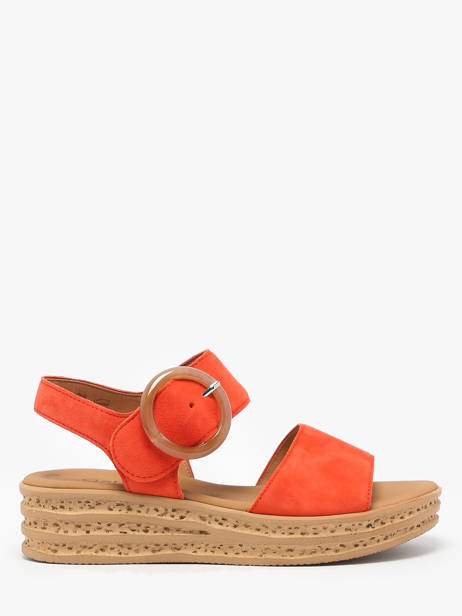 Sandales En Cuir Gabor Orange women 13