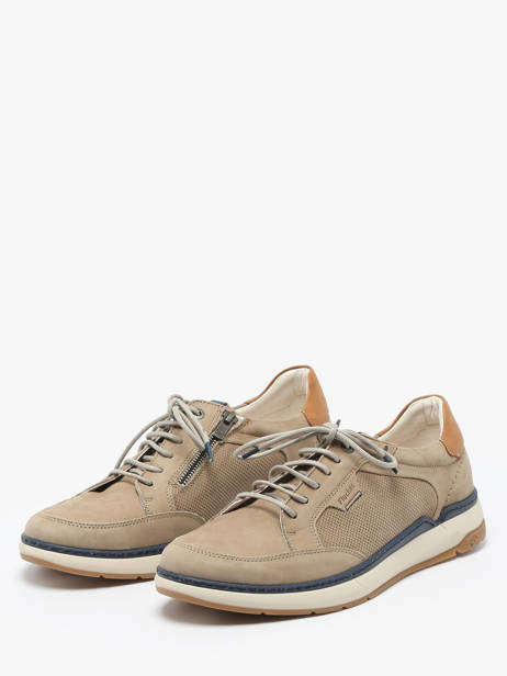 Sneakers En Cuir Fluchos Beige men F2211 vue secondaire 1