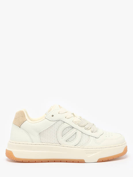 Sneakers In Leather No name Beige women ASGMESVE