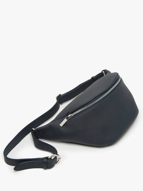 Sac Banane Large Derby Bis Cuir Nathan baume Bleu n city 22 vue secondaire 2