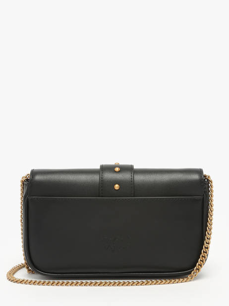 Sac Bandoulière Love Bag Icon Cuir Pinko Noir love bag icon A0F1 vue secondaire 4