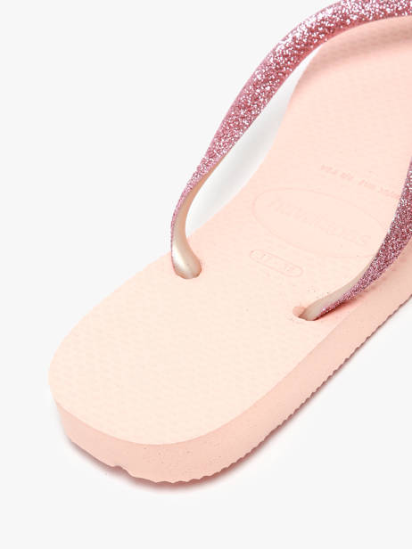 Tongs Slim Glitter Ii Havaianas Rose women 4146975F vue secondaire 3