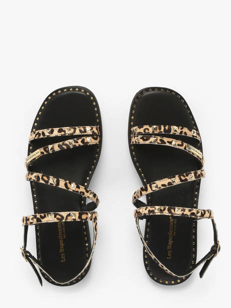 Sandales Corabel Leo En Cuir Les tropeziennes Beige women CORABEL vue secondaire 3