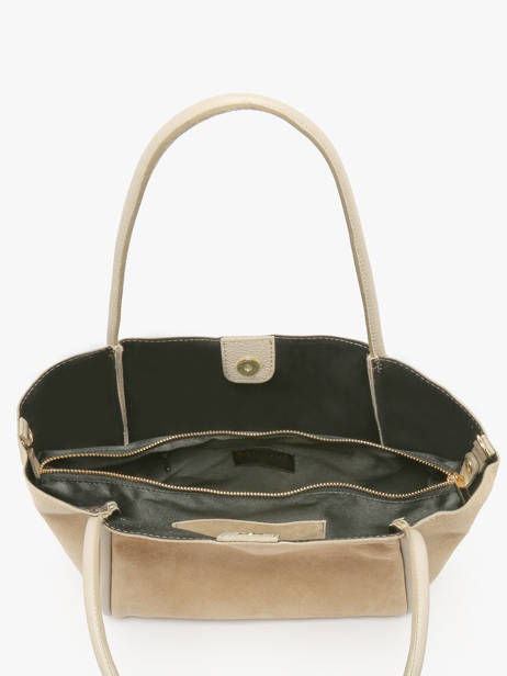 Sac Bandoulière Velvet Caviar Cuir Milano Beige velvet caviar VC24021 vue secondaire 3
