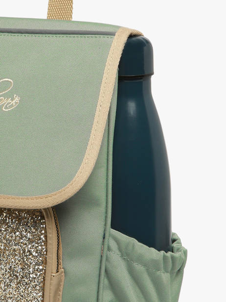 Sac à Dos 1 Compartiment Cameleon Vert vintage fantasy SD30 vue secondaire 5