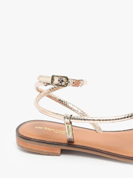 Nu-pieds Hatrio En Cuir Les tropeziennes Or women HATRIO vue secondaire 2