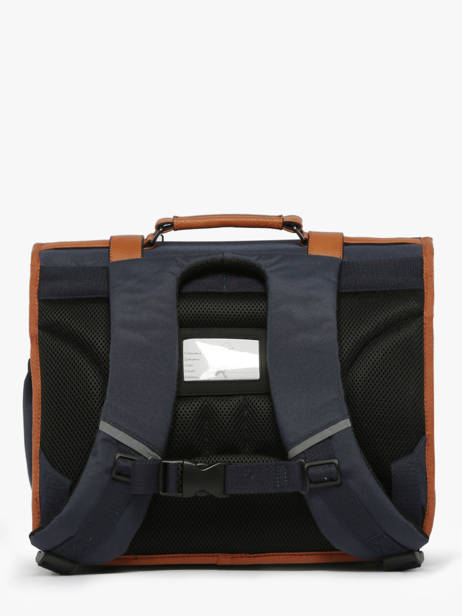 Cartable Enfant 2 Compartiments Cameleon Bleu vintage urban CA38 vue secondaire 4