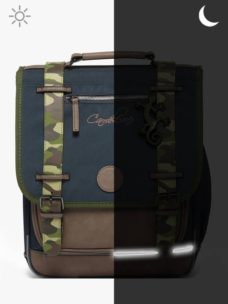 Sac à Dos Vintage Urban 2 Compartiments Cameleon Gris vintage urban SD39 vue secondaire 8