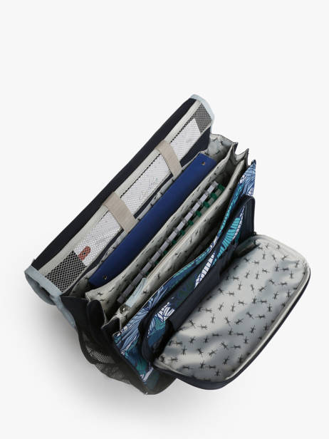 Cartable à Roulettes Enfant 3 Compartiments Cameleon Bleu actual CR41 vue secondaire 3