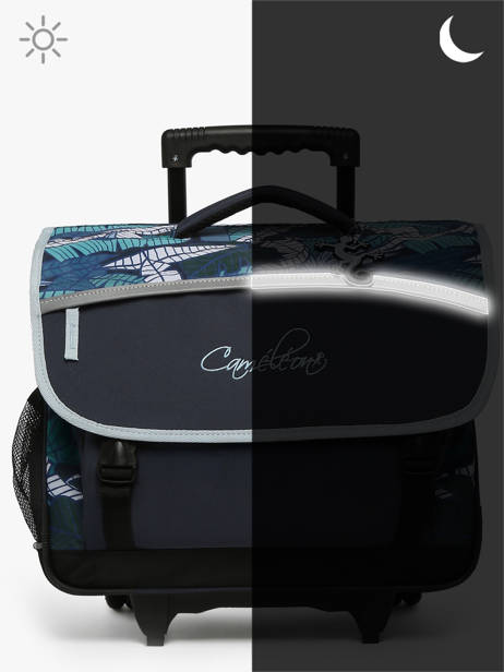 Cartable à Roulettes Enfant 3 Compartiments Cameleon Bleu actual CR41 vue secondaire 8