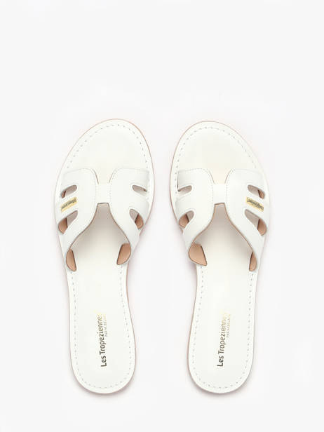 Mules Damia En Cuir Les tropeziennes Blanc women DAMIA vue secondaire 4