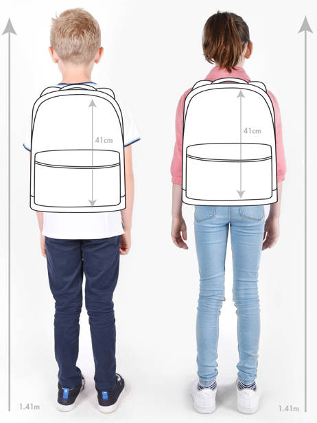 Sac à Dos 1 Compartiment Jeune premier Bleu daydream girls G vue secondaire 1