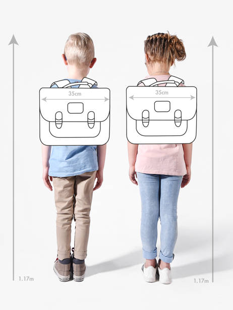 Cartable 1 Compartiment Tann's Multicolore les fantaisies f 35263 vue secondaire 1