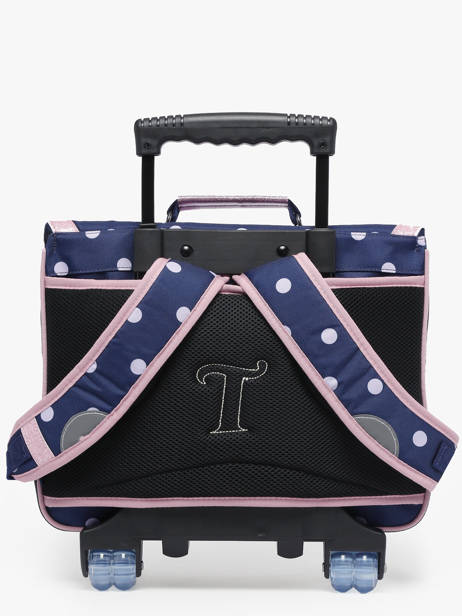 Cartable à Roulettes 2 Compartiments Tann's Bleu les fantaisies f 42325 vue secondaire 4