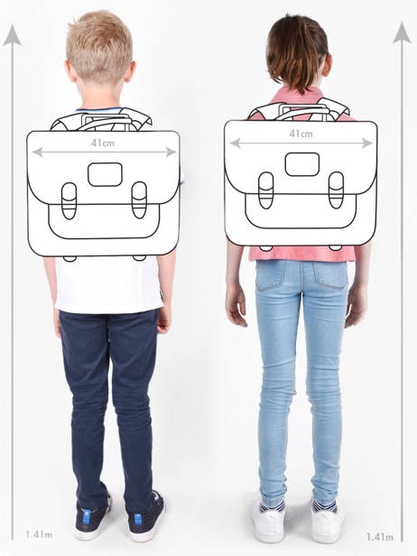 Cartable à Roulettes 2 Compartiments Tann's Multicolore les fantaisies f 43324 vue secondaire 1