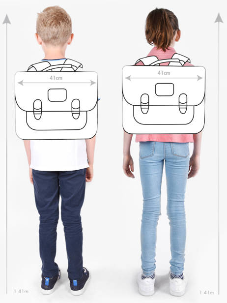 Cartable Preppy 2 Compartiments Kipling Multicolore back to school KI6543 vue secondaire 1