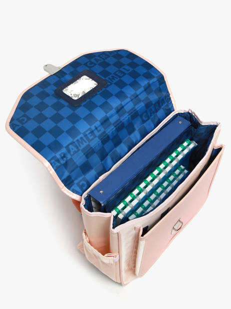 Cartable 2 Compartiments Caramel et cie Rose boheme FI vue secondaire 3