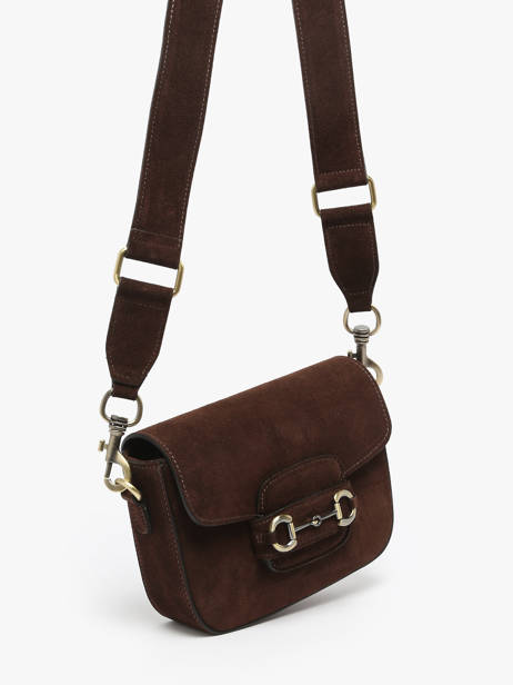 Sac Bandoulière Velvet Cuir Milano Marron velvet VE260611 vue secondaire 2