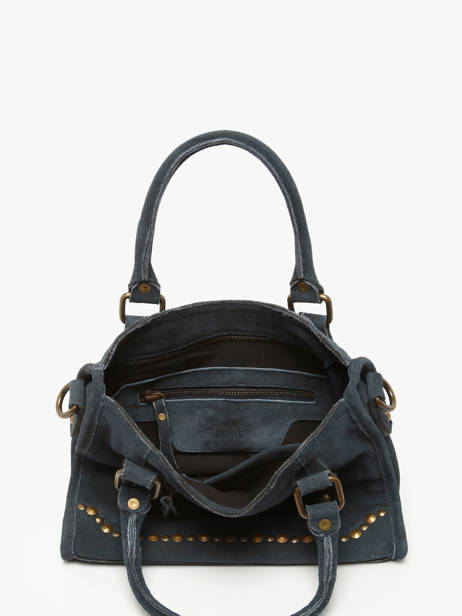 Sac Bandoulière Houston Cuir Basilic pepper Bleu houston BHOU72 vue secondaire 3