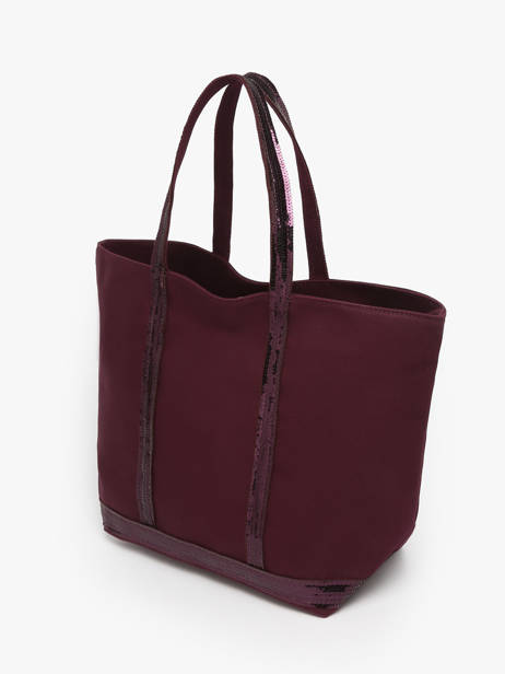 Le Cabas L Paillettes Vanessa bruno Rouge cabas 1V40315 vue secondaire 2