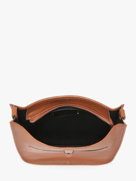 Sac Bandoulière Caviar Cuir Milano Marron caviar CA25068 vue secondaire 3